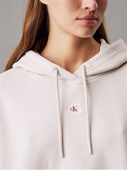 woven label hoodie CALVIN KLEIN JEANS | J20J224746PDH